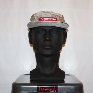 Supreme Khaki Cap with Red Logo
